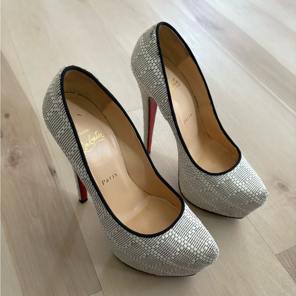 Christian Louboutin Daffodile 160 Panama Damier 39.5